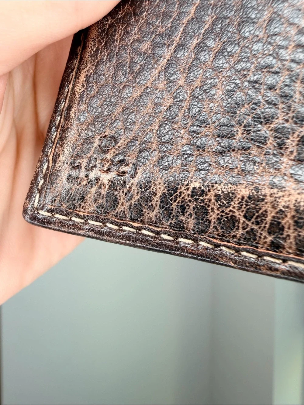Vintage Gucci GG Monogram Horsebit Compact Bifold Wallet